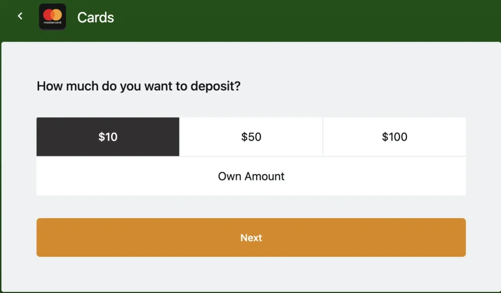 Deposit easily on Casino Classic using Bank Cards.
